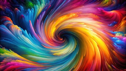 Fototapeta premium Abstract Swirling Colors in a Vortex of Hues