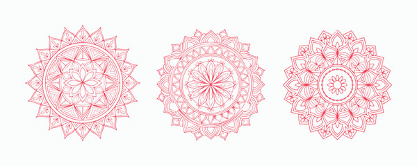 Mandala patterns design template