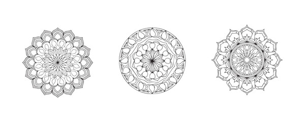 Mandala patterns design template