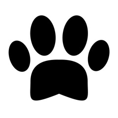 Paw print dog and cat Vector. footprint dog icon. Paw icon vector illustration. 