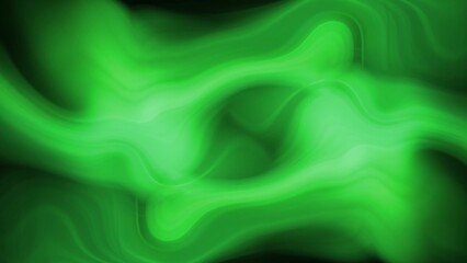 Green color silky smooth wavy liquid background
