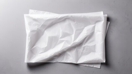 Obraz premium Photorealistic tracing paper mockup, ideal for showcasing intricate design details or branding on translucent material for a professional visual presentation.