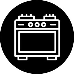 Stove vector icon style