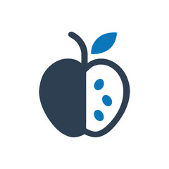 Apple icon on white background