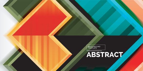 Arrow geometric abstract vector background. Vector Illustration For Wallpaper, Banner, Background, Card, Book Illustration, landing page