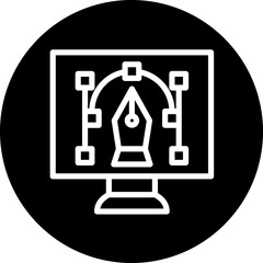 Graphic Design vector icon style