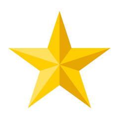 Fototapeta premium Star vector illustration design, Isolate Object for Decoration, Christmas Ornaments, Bright star Icon, symbol Star shape for celebration in Flat style