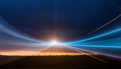 하늘을 가로지르는 빛의 띠