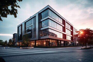 Obraz premium Office building city architecture office.