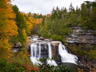 Blackwater Falls: Autumn's Majestic Cascade in WV