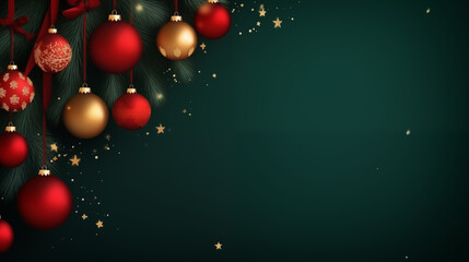 Christmas poster, realistic,  leaving the text writing part