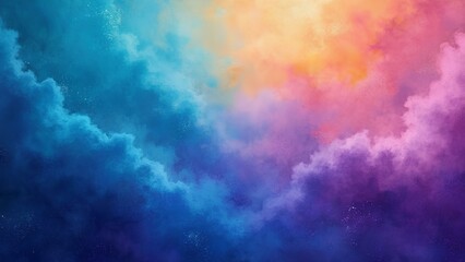 A vivid gradient background with vibrant shades of Turquoise, purple, violet and soft blue