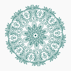 Decorative mandala design with  colours