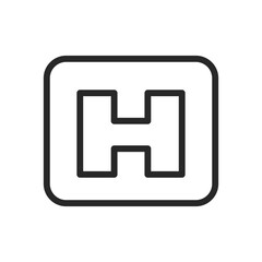 Obraz premium Health Hospital element medical business icon