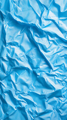 Obraz premium blue wrinkled plastic background texture