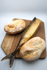 Smoked mackerel, a fish that is sometimes worth including in your diet.
