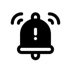 Alert Glyph Icon. Single icon, glyph vector icon