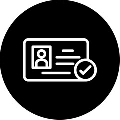 Identity Verification vector icon style