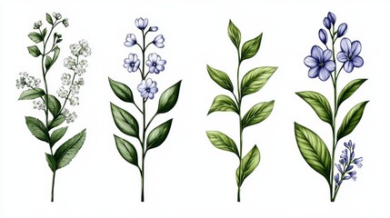 Elegant Floral Illustrations for Nature Lovers