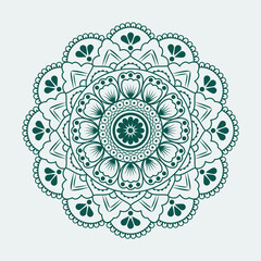Decorative mandala design with  colours