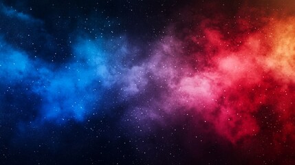 Fototapeta premium Colorful Cosmic Nebula with Starry Background