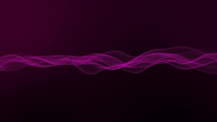 pink digital particle wave