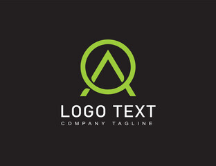 Gradient logo with abstract icon concept a