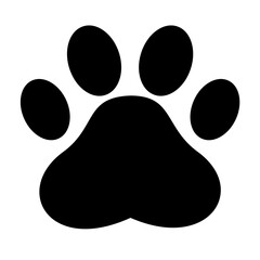 Paw print dog and cat Vector. footprint dog icon. Paw icon vector illustration. 
