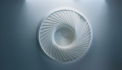 거대한 나선형 구조물에 다양한 형태들