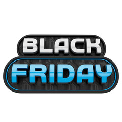 3d render of Black Friday