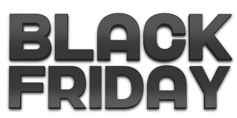3d render of Black Friday