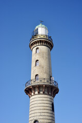 Historical Lighthouse in Rostock Warnemuende, Germany