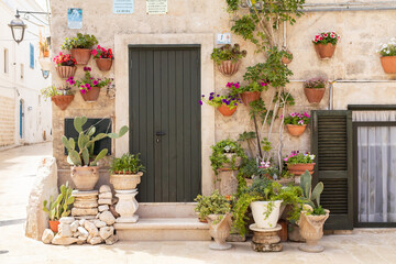 Obraz premium ściana w kwiatach