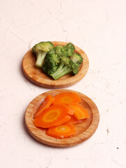 brocoli carrot ingredient kitchen diet leaf raw vegetarian meal plant lunch box organic photo art