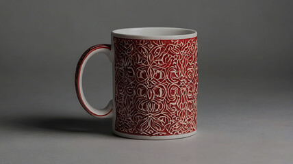 Coffee cup and stylish and modern coffee packaging with or dark brown and a table with a pink background