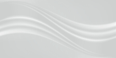 White gray satin texture that is white silver fabric silk panorama background with beautiful soft blur pattern natural.