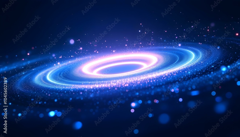 Poster Grid of internet technologies. Abstract background with cobwebs. Large amount of data. 3d rendering. Abstract technology background. Background.