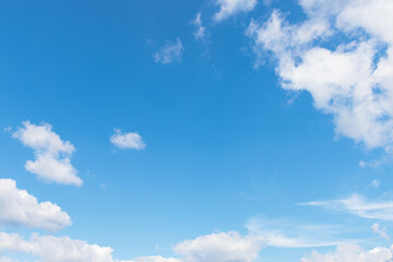 blue sky with white cloud