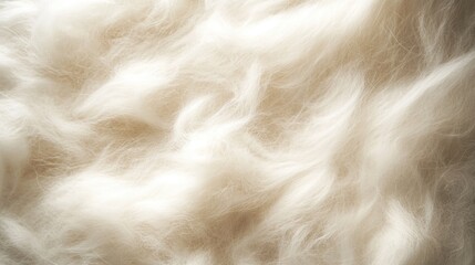Fototapeta premium The delicate and airy texture of natural white wool or cotton fibers, creating a light and inviting background.