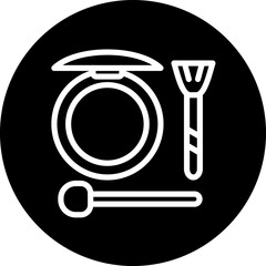 Blush vector icon style