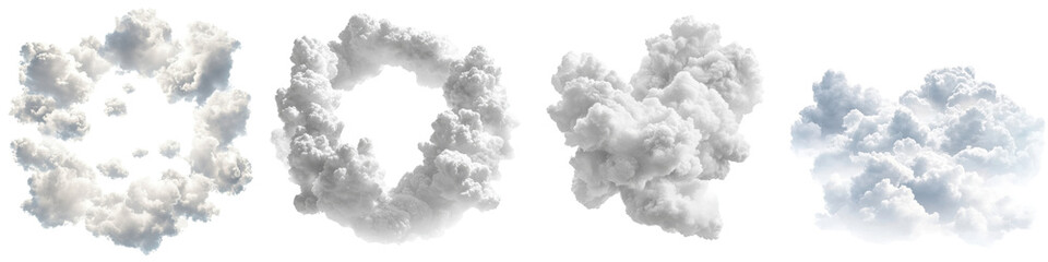 Fluffy Clouds in Different Forms