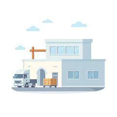 荷降ろしの休憩