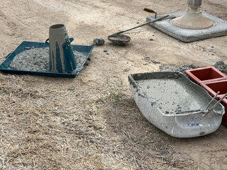 Concrete production, concrete quality sample purchase, slump experiment