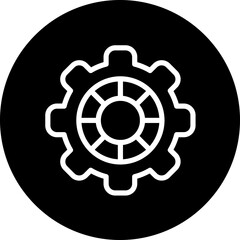 Settings vector icon style