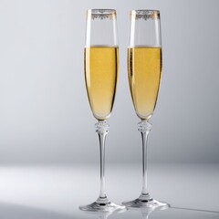 two glasses of champagne