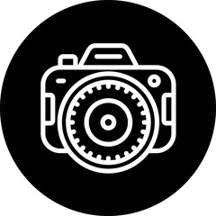 Camera vector icon style