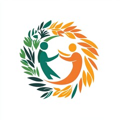 Obraz premium Logo emphasizing unity and action, convey hope, unity, and a call to action, resonating with the Caribbean's rich culture and commitment to community