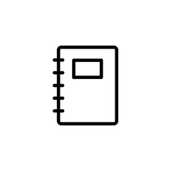 Note book icon. Notebook icon vector.