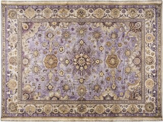 Elegant Lavender Overdyed Turkish Style Rug in Rectangular Shape for Modern Home Decor Inspiration
