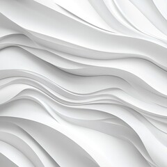 Swirl sleek, fluid white surface with soft, flowing curves and glossy reflections, creating a modern and sophisticated abstract design perfect for minimalistic backgrounds or luxury branding